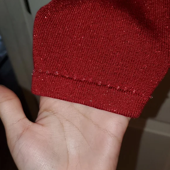 5 for $25 | Vintage Emma James Shimmer Short Sleeve Blouse and Cardigan Set - Picture 5 of 13